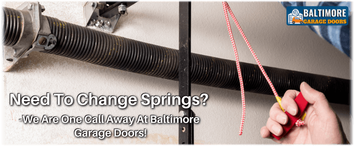 Broken Garage Door Spring Baltimore